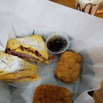 Epic Deli - The Arya Stark, a delicious breakfast sandwich utilizing French toast as a bun, and let's not forget the delicious hash brown patties - Delis Near Me - Mchenry, Illinois Epic Deli - The Arya Stark, a delicious breakfast sandwich utilizing French toast as a bun, and let's not forget the delicious hash brown patties - Delis Near Me - Mchenry, Illinois
