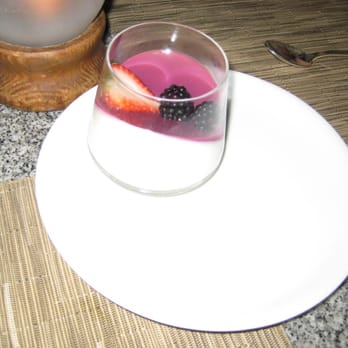 House Without A Key - Matcha Tea and Vanilla Panna Cotta with pomegranate jelly - Seafood Near Me - Honolulu, Hawaii