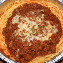 Carmelas Pizza & Italian Restaurant - Baked Spaghetti: Carmela's