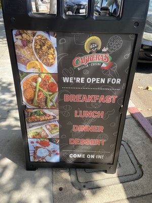 Menu photo 1 Cabrera's Mexican Cuisine Pasadena, CA