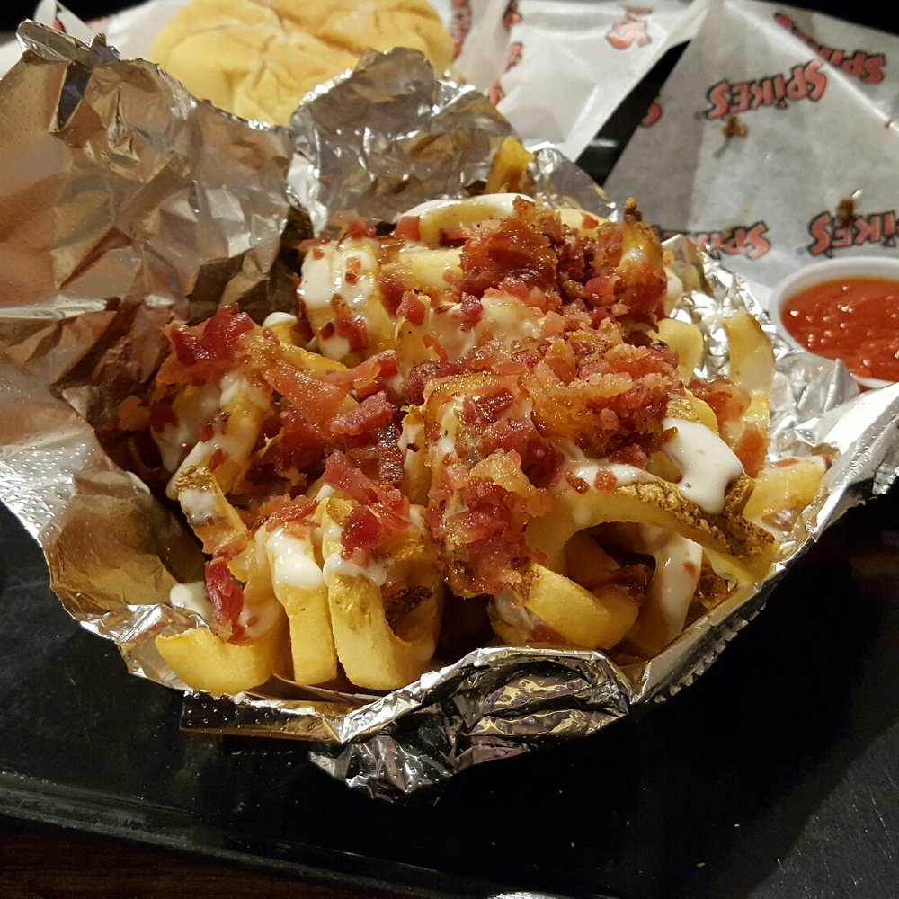 Spike's Junkyard Dogs - Warwick - Bacon Ranch Fries. Curley fries damn it, curley fries! - Hot Dogs Near Me - Warwick, Rhode Island Spike's Junkyard Dogs - Warwick - Bacon Ranch Fries. Curley fries damn it, curley fries! - Hot Dogs Near Me - Warwick, Rhode Island