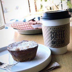 Photo of Mildred's - Kansas City, MO, United States. Gooey cake and chia latte