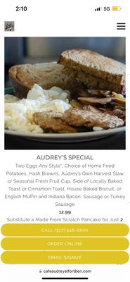Cafe Audrey at Fort Ben by null