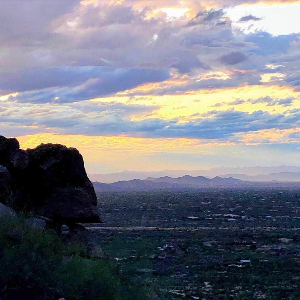 Pinnacle Peak Park - Sun setting - view looking west - Hiking Near Me - Scottsdale, Arizona Pinnacle Peak Park - Sun setting - view looking west - Hiking Near Me - Scottsdale, Arizona
