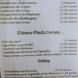 Saveurs Latines - Menu