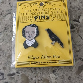 Vroman's Bookstore - Edgar Allan Poe Pin - Bought from store. - Bookstores Near Me - Pasadena, California Vroman's Bookstore - Edgar Allan Poe Pin - Bought from store. - Bookstores Near Me - Pasadena, California
