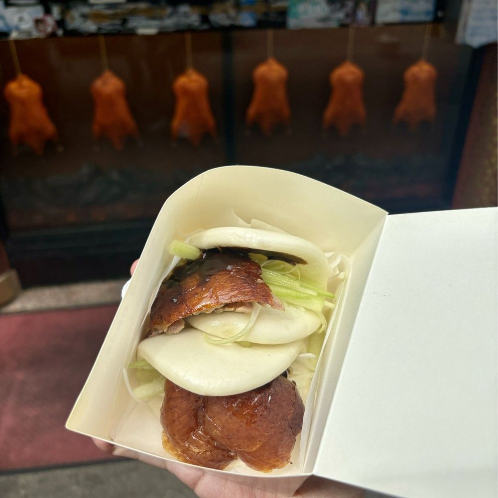 Peking Duck Sandwich Stall - Peking Duck Baos. - Food Stands Near Me - Flushing, New York Peking Duck Sandwich Stall - Peking Duck Baos. - Food Stands Near Me - Flushing, New York