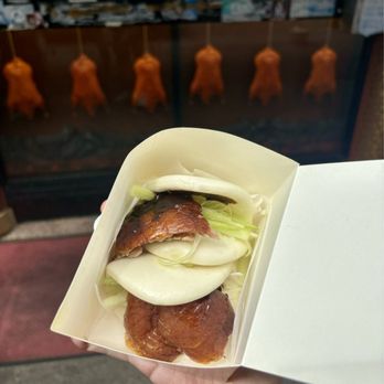 Peking Duck Sandwich Stall - Peking Duck Baos. - Food Stands Near Me - Flushing, New York Peking Duck Sandwich Stall - Peking Duck Baos. - Food Stands Near Me - Flushing, New York