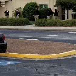 Fayette County Jail - The reason why I have to wait until AFTER shift change to get help...they outside socializing.
