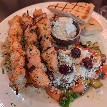 Four Olives - Chicken souvlaki, extra skewer for the little - Mediterranean Near Me - Vancouver, British Columbia