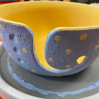 Happy Art Ceramic Studio - Here is a before of my yarn bowl. - Paint-Your-Own Pottery Near Me - Newberg, Oregon Happy Art Ceramic Studio - Here is a before of my yarn bowl. - Paint-Your-Own Pottery Near Me - Newberg, Oregon