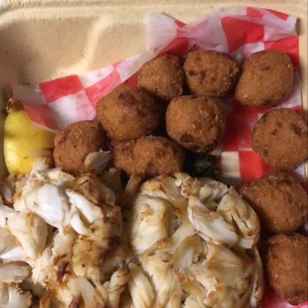 Fat Boys Crab House - 8 oz Colossal Crab Cakes And hush puppies - Seafood Near Me - Crofton, Maryland
