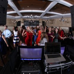 Impact DJs - Fishbowl lens during a wedding reception