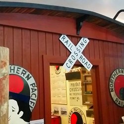Museum of the North Beach - Entrance to the railroading history section
