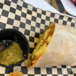 Two Sisters Cafe - Half of the breakfast burrito!
