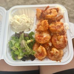 Spicy Garlic Shrimp Plate