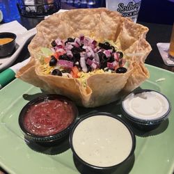 Solbergs Buck Inn Sports Bar & Grill - Taco Salad (added a side of Avo Ranch Dressing)