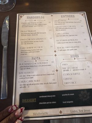 Menu photo 2 Nola Social Linden, NJ
