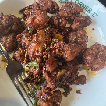 Corner 17 - Sichuan spicy wings (small bone bits) totally worth it, just need to eat carefully - Chinese Near Me - Saint Louis, Missouri