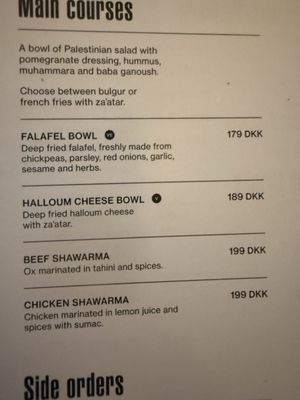 Menu photo 1 Gaza Grill Copenhagen, 84