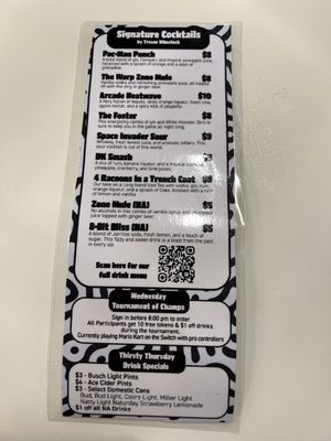Menu photo 1 The Warp Zone Bar & Arcade Sioux City, IA Menu photo 1 The Warp Zone Bar & Arcade Sioux City, IA