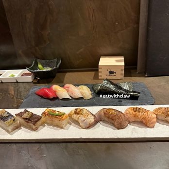 JaBistro - Sushi and handroll 3.5/5 (torch sushi was premade in a stack... so def not "fresh" made) - Japanese Near Me - Toronto, Ontario