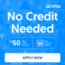 We offer No Credit financing for 90 days 12months or 18 months.
