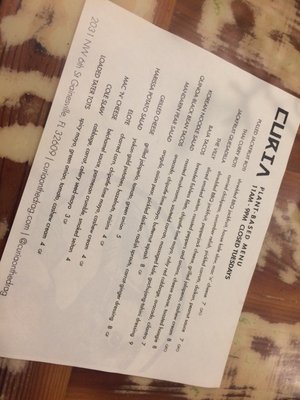 Menu photo 5 Curia On the Drag Gainesville, FL