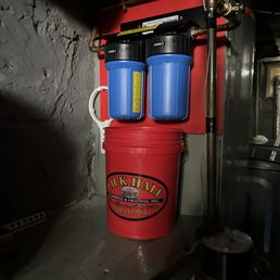 Two stage whole home water filter Two stage whole home water filter
