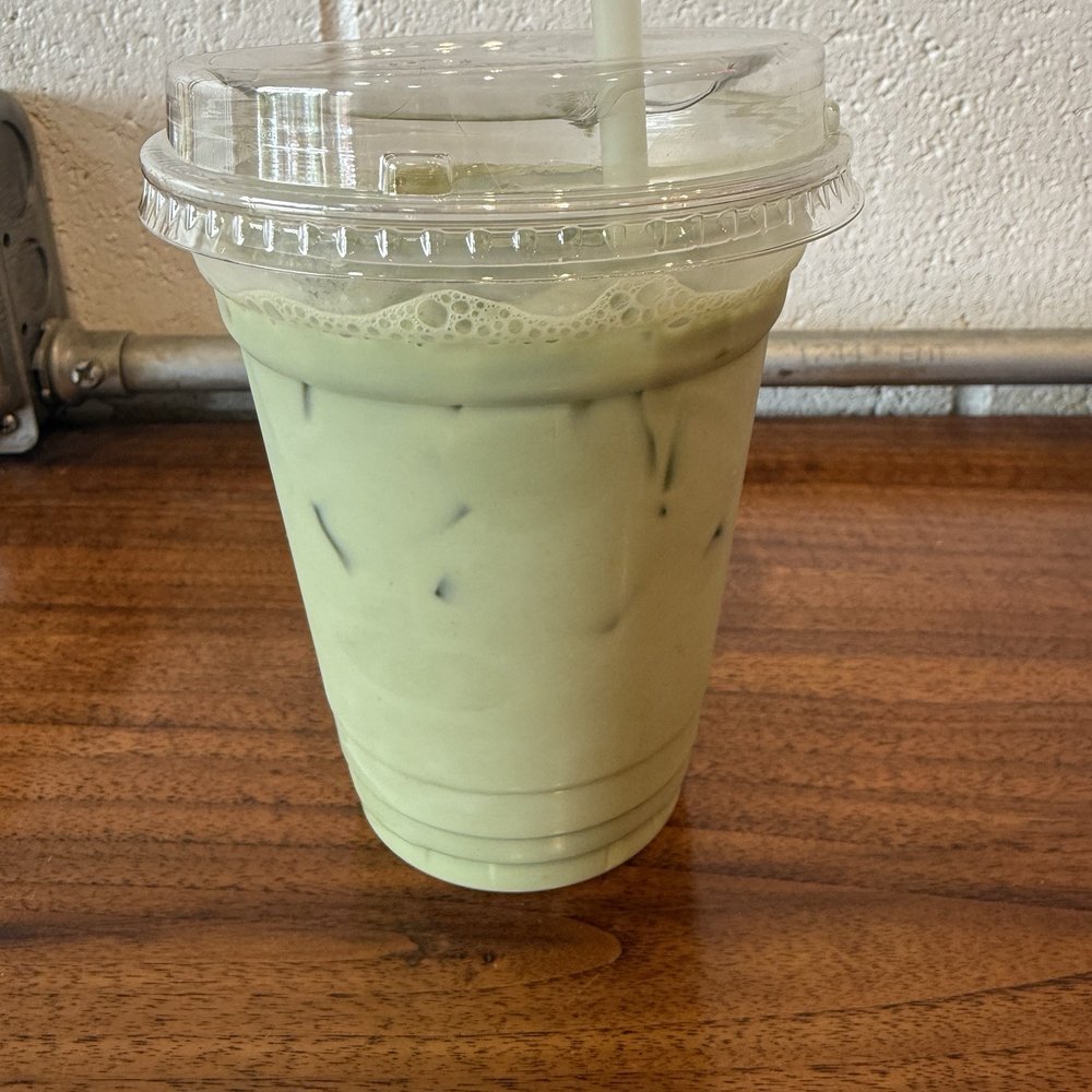 Unsweetened matcha latte