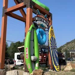 Mild to Wild Rafting & Jeep Tours - The sign along the road