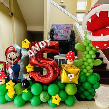 The Balloon Man - Super Mario Bday Balloon Theme - Balloon Services Near Me - Walnut Creek, California The Balloon Man - Super Mario Bday Balloon Theme - Balloon Services Near Me - Walnut Creek, California