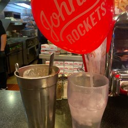 The most delicious Oreo shake and a fun balloon for the kids.