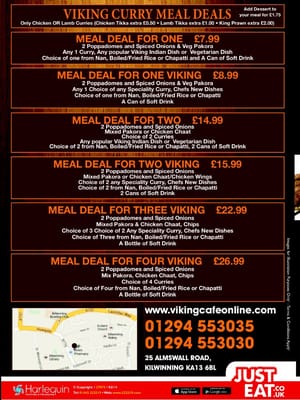Menu photo 5 Viking Cafe Kilwinning, NAY Menu photo 5 Viking Cafe Kilwinning, NAY