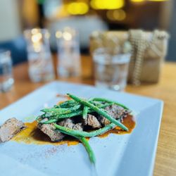 Barolo Ristorante - Organic hanger steak with barolo sauce