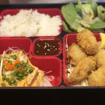 Teishoku - Combination meal: fried oyster and spicy ahi - Japanese Near Me - Honolulu, Hawaii Teishoku - Combination meal: fried oyster and spicy ahi - Japanese Near Me - Honolulu, Hawaii
