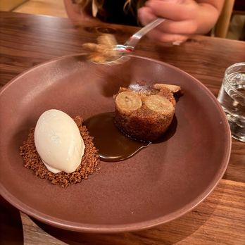 Uchi Charlotte - warm banana cake & white coffee ice cream - Japanese Near Me - Charlotte, North Carolina Uchi Charlotte - warm banana cake & white coffee ice cream - Japanese Near Me - Charlotte, North Carolina
