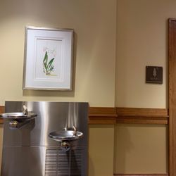 Charlevoix Public Library - Water fountain relaxing place.