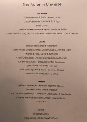 Menu photo 5 Geranium Copenhagen, 84