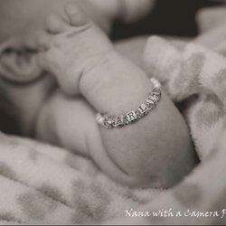 Custom made baby bracelet