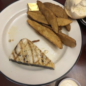 Buckeye Jake's - Swordfish and potato wedges and roll - Burgers Near Me - West Alexandria, Ohio Buckeye Jake's - Swordfish and potato wedges and roll - Burgers Near Me - West Alexandria, Ohio