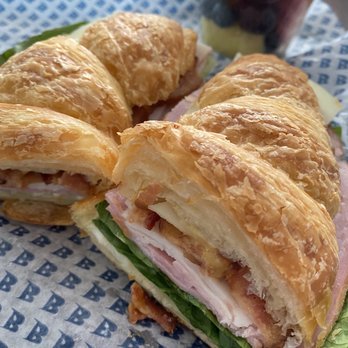 Blue Baker - Club Bleu and fruit cup (found in the "sides" portion of the menu) - Sandwiches Near Me - College Station, Texas