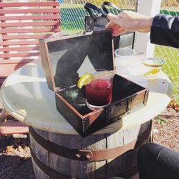 Smoked Blueberry Bourbon Smash
