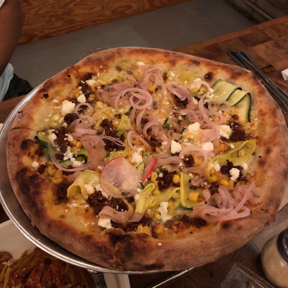Pitfire Pizza - Squash & Chorizo Pizza - Pizza Near Me - Culver City, California Pitfire Pizza - Squash & Chorizo Pizza - Pizza Near Me - Culver City, California
