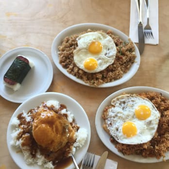 Kona Kitchen - Seattle - Loco Moco & fried rice & spam musubi! - Hawaiian Near Me - Seattle, Washington