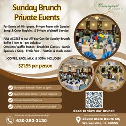 Courtyard Banquets - Sunday Brunch Private Events *Special*
