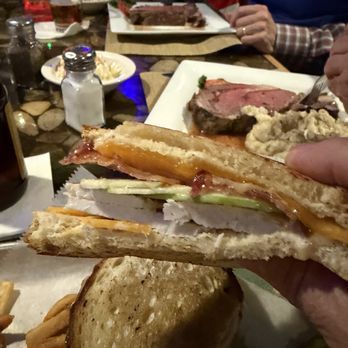 Campfire Grille - Apple cheddar and turkey Panini. My favorite here - American Near Me - Bridgton, Maine