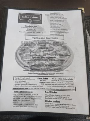 Menu photo 1 Sarah-N-Geo's Ridgeway, SC