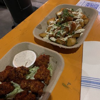 Wursthall - Spicy chicken bites, and Currywurst - German Near Me - San Mateo, California
