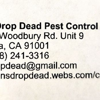 Don's Drop Dead Pest Control - Contact info - Pest Control Near Me - Altadena, California Don's Drop Dead Pest Control - Contact info - Pest Control Near Me - Altadena, California
